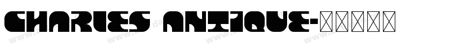 Charles Antique字体转换